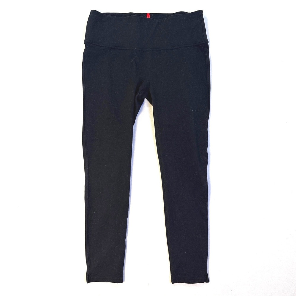 Spanx Womens High Waisted Tummy Control Leggings Black Size L Large Slimming